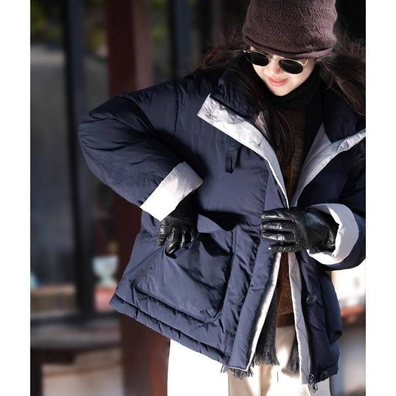 Winter New Casual Versatile Women's Short Cotton Coat Women's Thickened Loose Jacket