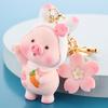 Lovely Animal Pig Keychain Key Ring Piggy Pendant Car Keyring Bag Decor Gift