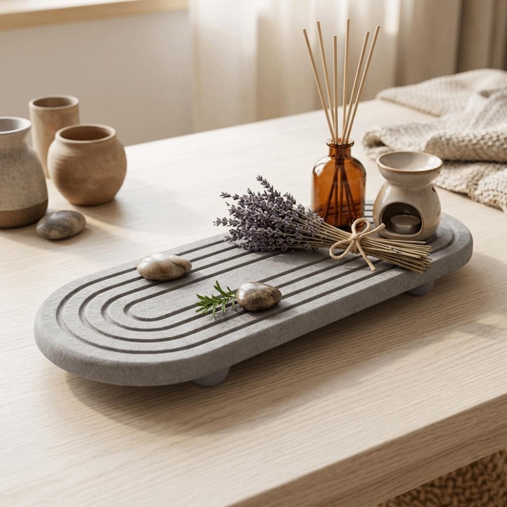 Diatomite Water Absorbing Tray Rectangular Counter Top Tray Soap Dish Kitchen Counter Use
