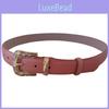 Leather Womens Belt With Vintage Alloy Buckle For Casual Fashion