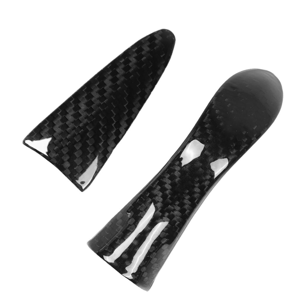 Shift Knob Trim Steering Wheel Frame Kit Carbon Fiber Replacement for INFINITI Q50 2014?2017