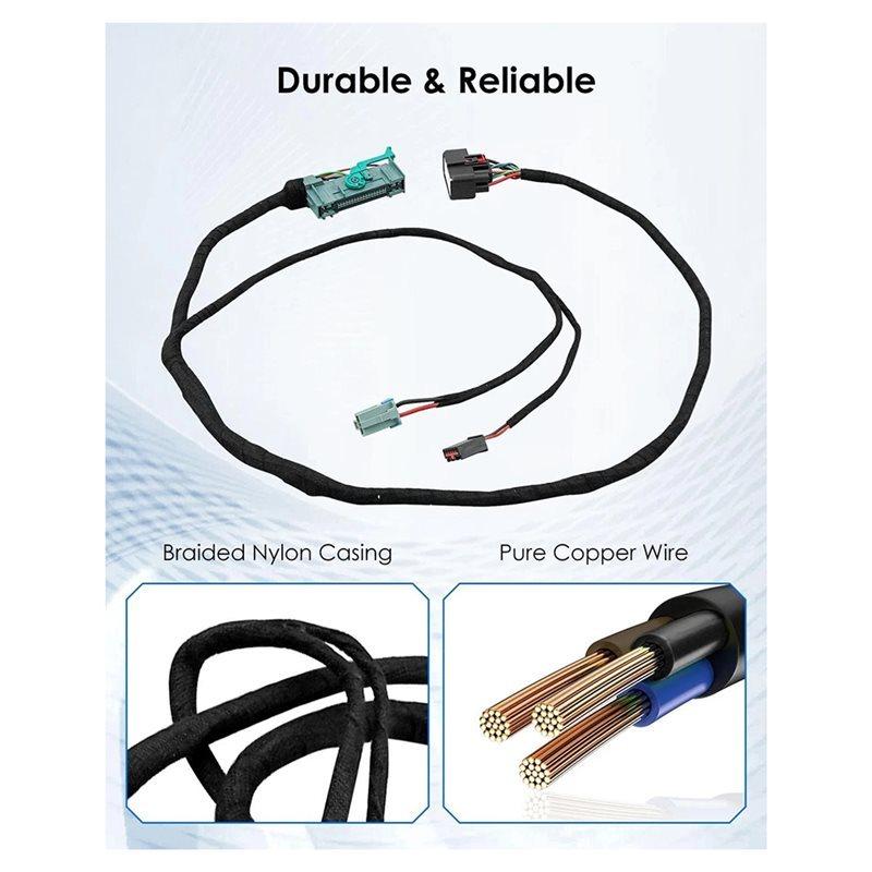 For For GMC Sierra 16-PIN Center Console Conversion Harness For Silverado