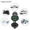 Dual USB Fast Car Charger 4.2A LED Light Display Waterproof Cigarette Lighter Power Socket 12V 24V Motorcycle Auto Truck Boat