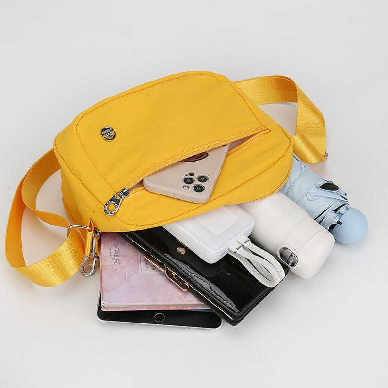 Leichte Nylon-Tasche Damen Umhängetasche Kleine quadratische Tasche Große Kapazität Umhängetasche