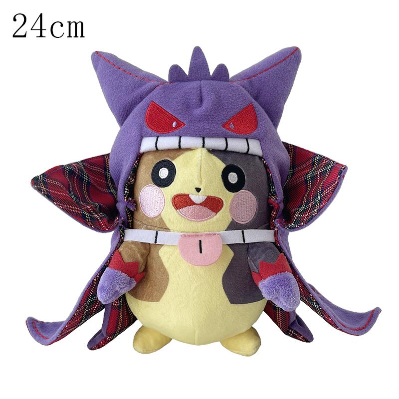 Pikachu Cosplay Cos Eevee Plush Toys Pikachu Peluche Garchomp Tyranitar Lucario Rayquaza Morpeko Gengar Plushies Stuffed Doll