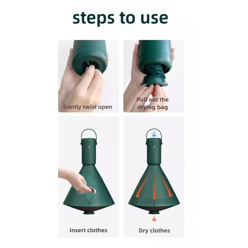 Foldable Electric Dryer High Temperature Mite Removal Clothes Drying Rack Travel Portable Hot Air Circulation Drying Machine