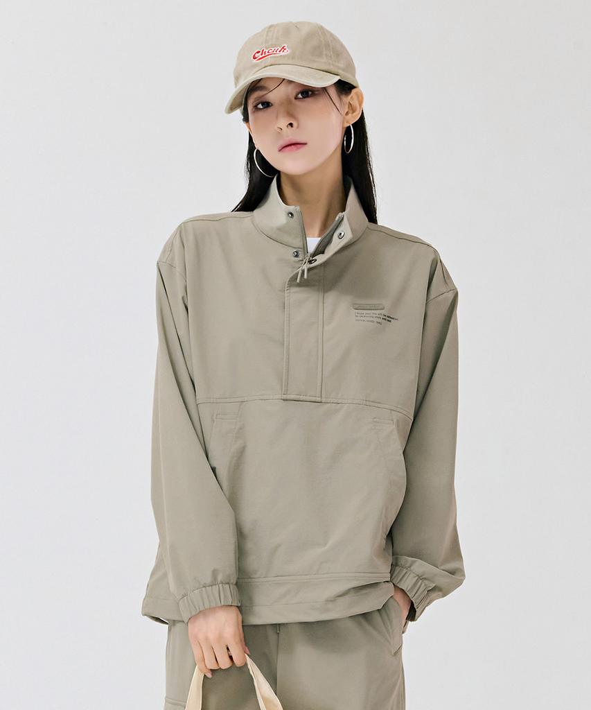 Chasecult Unisex Stretch High-Neck Anorak T-Shirt-Deru5119B0X
