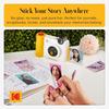 KODAK Smile+ 2-in-1 Digital Instant Print Camera & Wireless Bluetooth Photo Printer - 10MP, Special Effects Rotating Lens, Zink 2x3 Inch Adhesive Phot