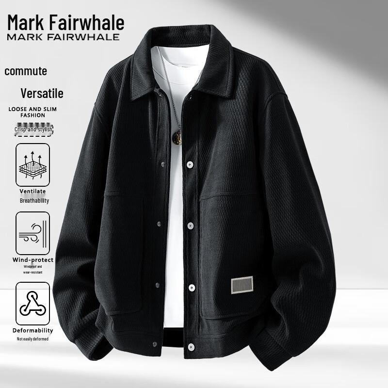 

Mark Fairwhale Men s Casual Lapel Jacket 6XL