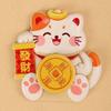 Rotatable New Year Magnetic Sticker Cartoon God of Wealth 3D Refrigerator Magnets Festive Reusable