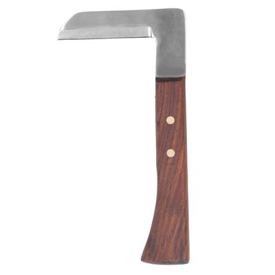 Çelik L Şeklinde Tırnak Bıçağı Ergonomik Kavisli Saplı Tırnak Kesme Aleti Çiftlik Atı İçin Tek Bıçaklı