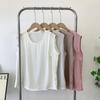Satin Vest Women's Summer Loose Versatile Inner Match Outer Wear Underwear Sleeveless Tops Silk T-shirt Pure Color Small Shirt