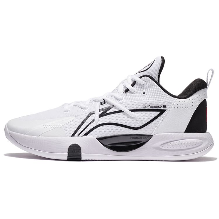

Li-Ning Speed ​​8 Белые черные мужские кроссовки Standard-White ABPS003-1