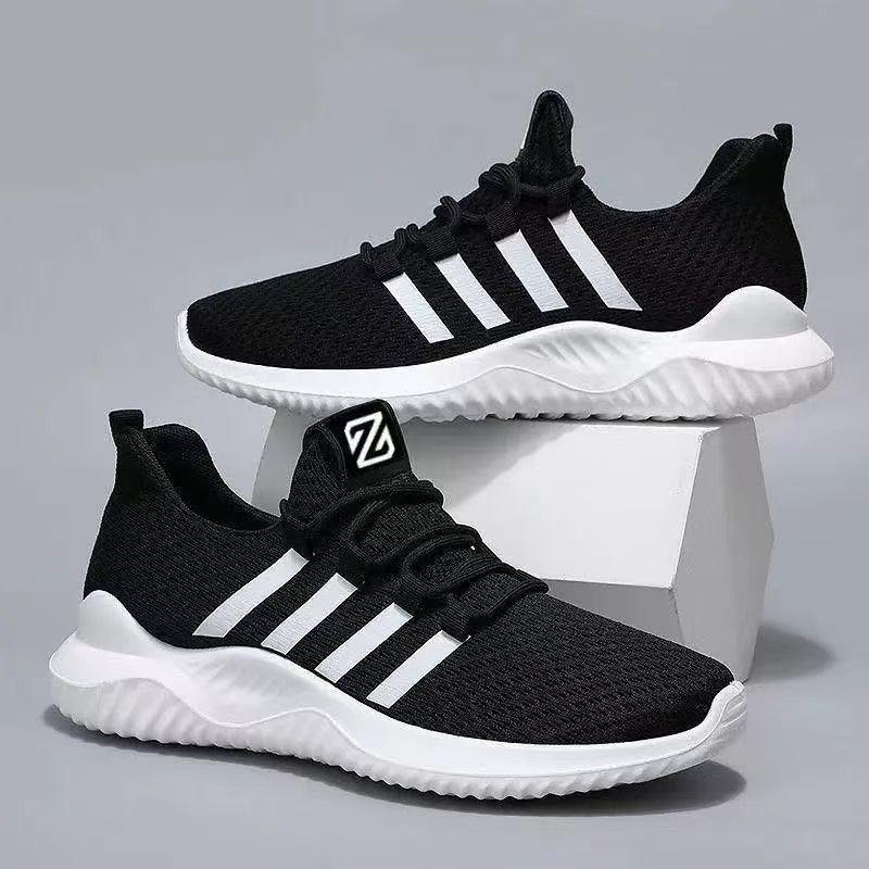A spring breathable couple running shoes men's white shoes fashion trend casual shoes sports men's shoes