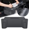 Foldable Car Laptop Desk Fiber Texture Car Food Drinks Tray Table Car Holder Automotive Interior Accessories For Tesla Model3/Y