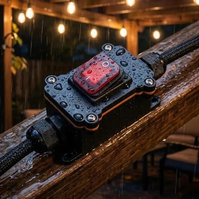 Waterproof Marine Boat Rocker Switch 20/30A 12V DC ON OFF LED Heavy Duty Switch Modified for Boat Car RV Marine Switch Panel