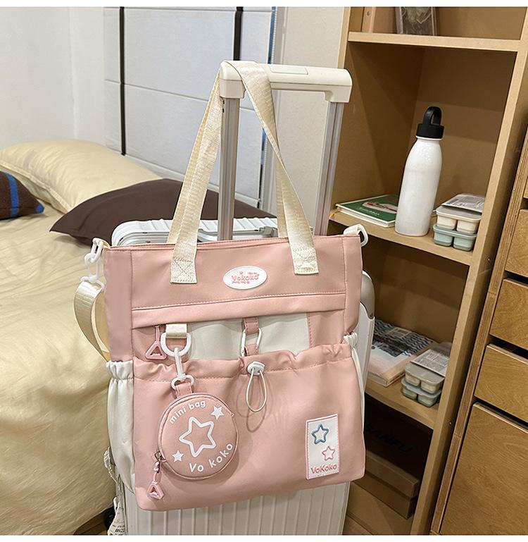 Schoolbag High Value Three-piece Schoolbag Girls Junior High School Students Girls Backpack Ins Large Capacity Primary School Backpack