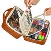 Factory Waterproof Large Capacity Multi-Functional PU Cosmetic Storage Bag Soft Handle Zipper Closure Toiletry Bag