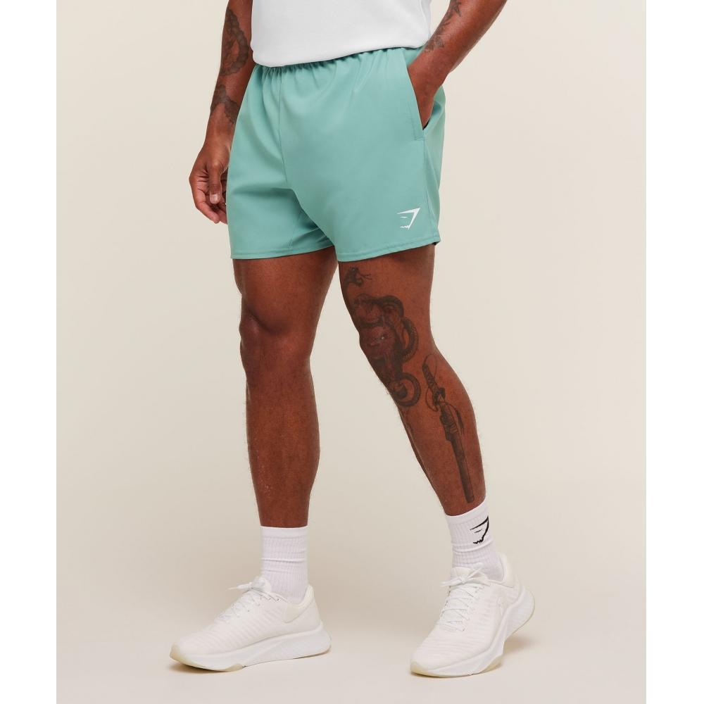 Gymshark Arrival 5  Shorts Muted Teal A2a1m Tbwq