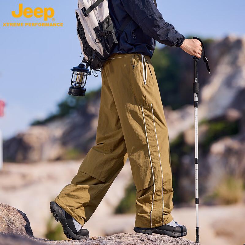 JEEP Men's Water-Resistant Outdoor Cargo Hiking Pants