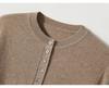 2024 Autumn Women's Round Neck Buttoned Knit Cardigan: European & American Style