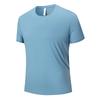 Men's Outdoor Ice Silk T-shirt, Men's Summer Quick Drying T-shirt, Loose Casual Running Clothes, Sports Round Neck Short Sleeved Men