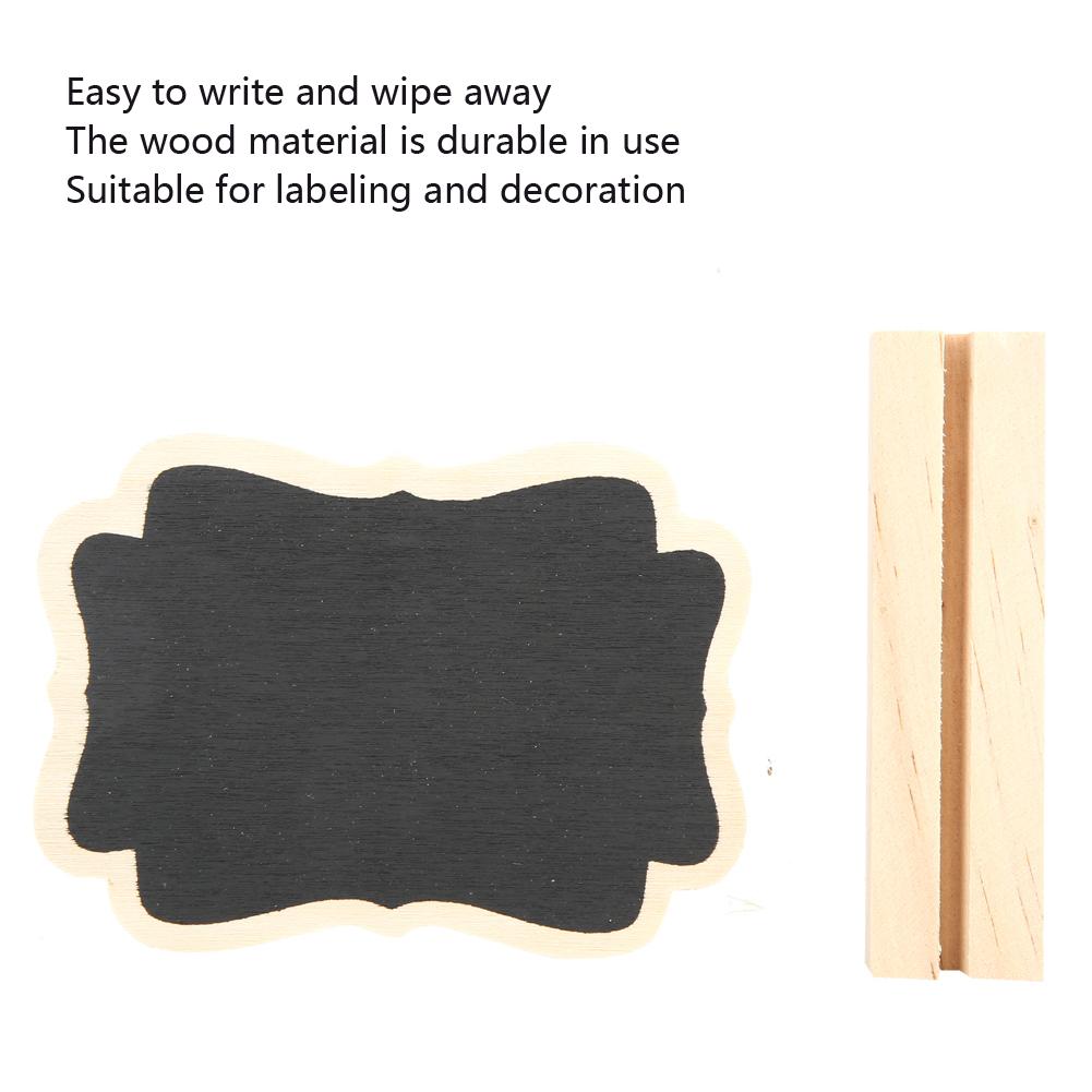 20 Sets Plant Marking Message Board Mini Blackboard Home Office Wedding Table Decoration