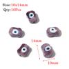 Round Lampwork Evil Eye Beads Liuli Flat Loose Fashion Jewelry For Bead Diy Handmade Bracelets Phone Charm Components