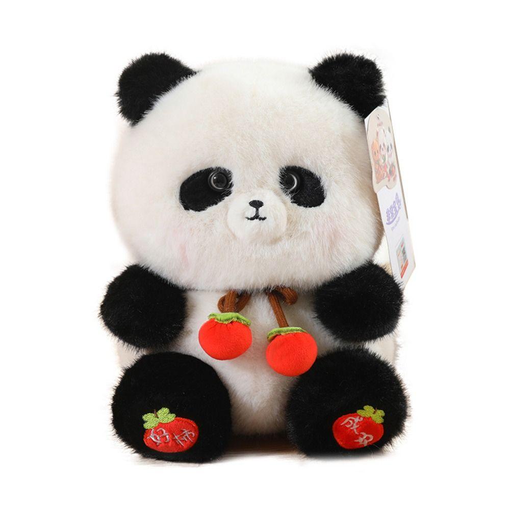 PP Cotton Persimmon Panda Plushies Dolls Fluffy Zoo Persimmon Stuffed Toy Decorate Present