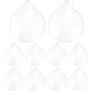 Transparent Acrylic Christmas Tree Baubles Hanging Ornaments Xmas DIY Crafts