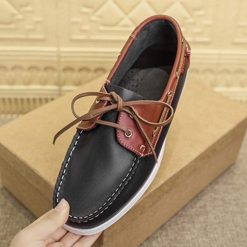 Fashion Leather Loafers Luxury Mens Casual Shoes Business Shoes Soft Male Driving Shoe Comfortable Moccasins Plus Size Men Shoes