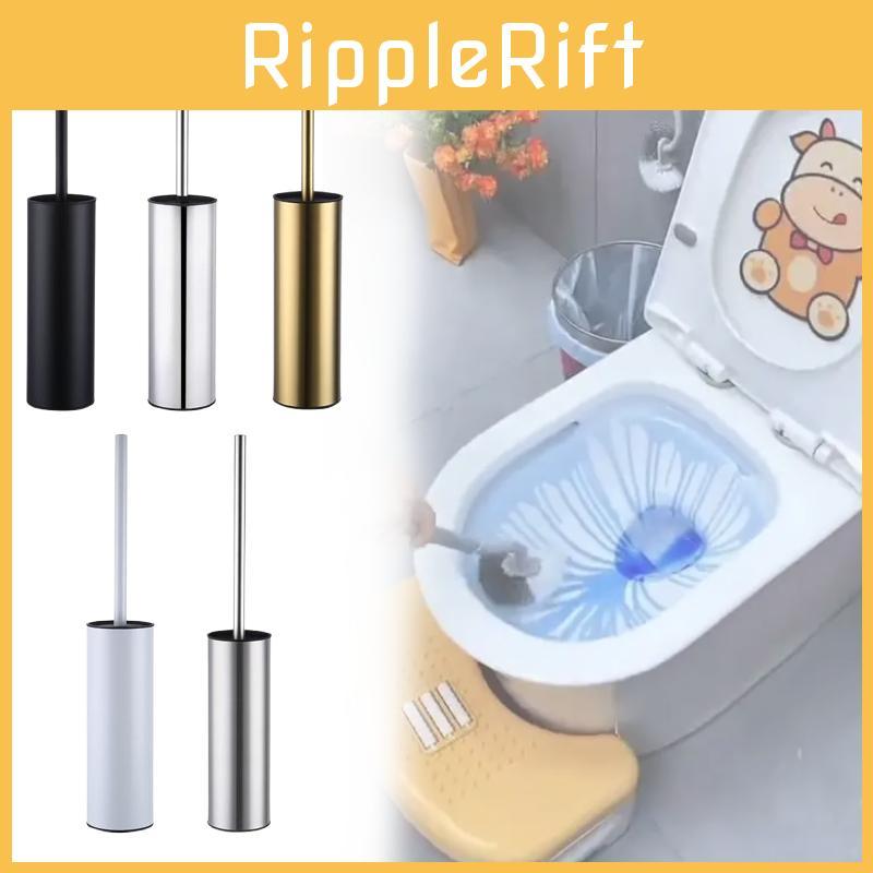 Toilet Brush Holder Brushed Nickel Stainles Steel Round Freestanding Bowl Toilet
