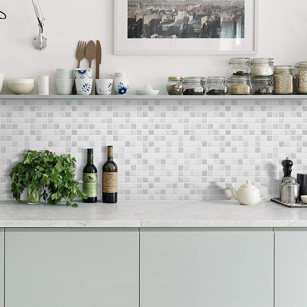 MORCART Tile Heat Furniture and Item Tile Wallpaper 3D Remake Sheets 4 Mosaic [Best Seller] Stickers, Waterproof, Resistant, Kitchen, Bathroom,