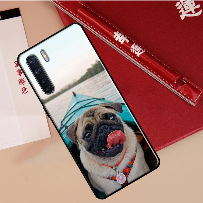 Pug Dog French Bulldog For OPPO A16 A17 A15 A5 A9 A31 A53 A54 A74 A94 A52 A72 A76 A96 A77 A54S A57S Phone Case