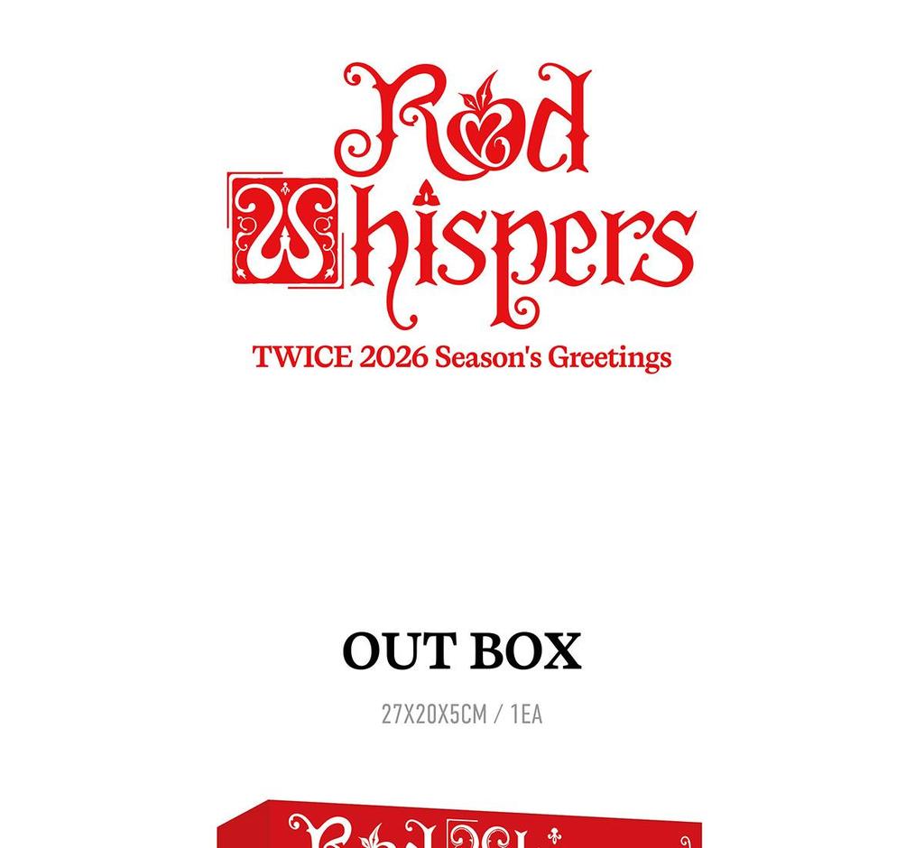 [Pre-Order] TWICE [RED WHISPERS] 2026 SEASON'S GREETINGS
