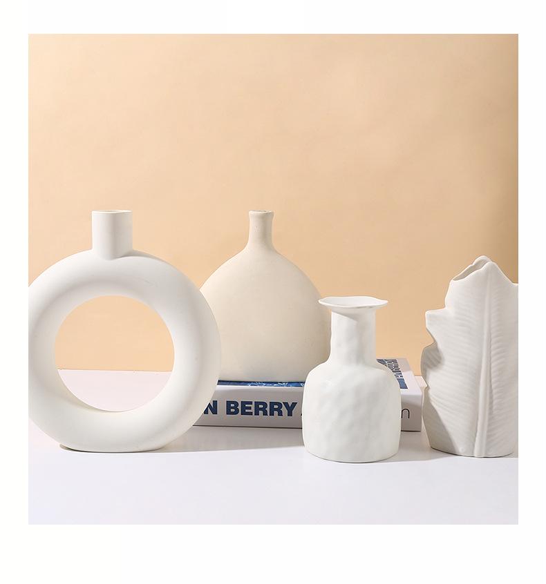 Plastic Tulip Vase for Artificial Flowers, Minimalist Ins Style Home Decor for Living Room Bedroom