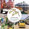 Shaft Locking Pin, Set Of 4 8 Mm Galvanized Round Ring Wire Locking Pin Safety Coupling Pin Suitable For Tracks, Farms, And Lawns