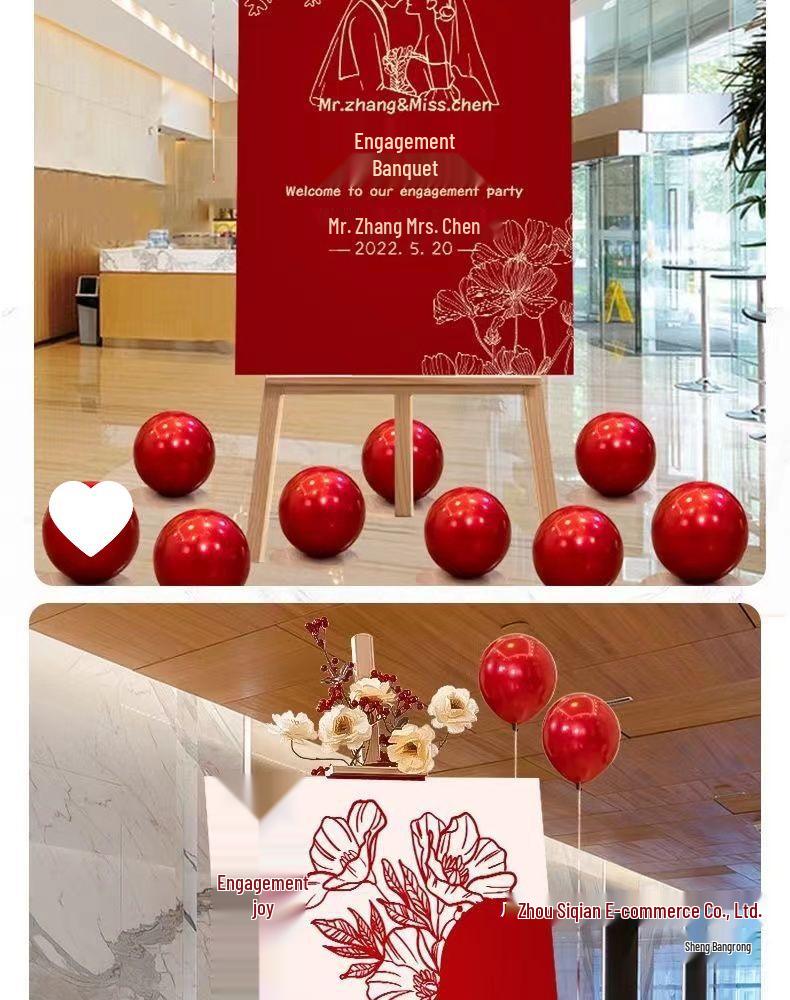 Welcome Sign Engagement Wedding Ceremony Decoration Guide KT Board