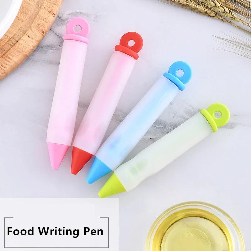 Silicone Food Writing Pen Chocolate Decorating Tools Cake Mold , Cookie Icing Piping Pastry Nozzles Baking Tools for Cakes