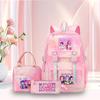 K-Pop Witch Hunters Cartoon Printed Student Pencil Bag Lunch Bag Three-Piece Backpack