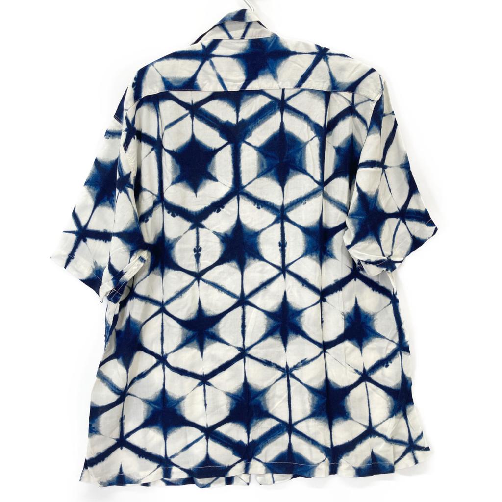 HOUSTON Off-white rayon wool aloha shirt 41249 tops XL Off-white/blueUsed