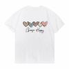 Heart Letter Print Cute Short Sleeve Crew Neck Tshirt Unisex Harajuku Streetwear Summer Fashion Tee