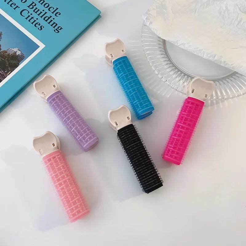 2Pcs Bangs Hair Root Fluffy Hair Clips Lazy Hair Top Styling Curling Barrel Portable Korean Hair Clips Hair Rollers