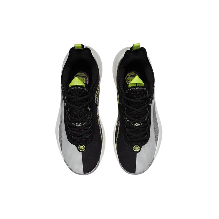 Li Ning BD5 Street Sole Reflective Low top Basketball Shoes Women's White Black Green AGBR002-1