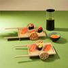 Sushi Display Cart Holder Wood Food Serving Snack Plate Tray