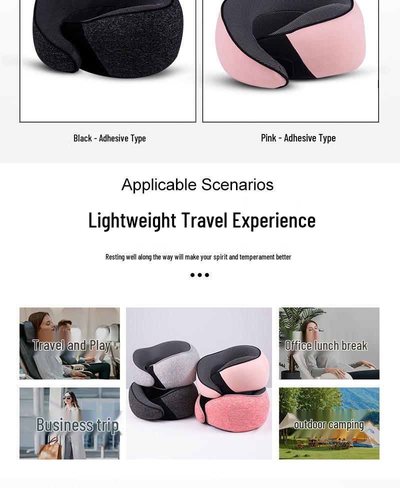 Breathable Travel Neck Pillow - Soft, Essential Car or Office Nap Pillow, Customizable Gift