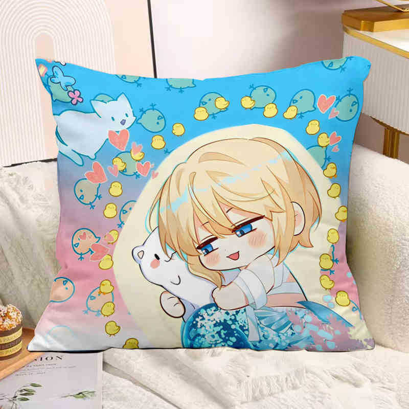 The Mermaid Has Fallen Baichu Xiaobai Lanbo Animation Peripheral Pillow Pillow Pillow Bedside Sofa Sitting Cushion