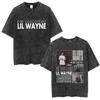 Washed Vintage Rapper Lil Wayne I Am Not A Human Being Graphic Tshirts Men Women Fashion Hip Hop Short Sleeve Oversized T Shirt