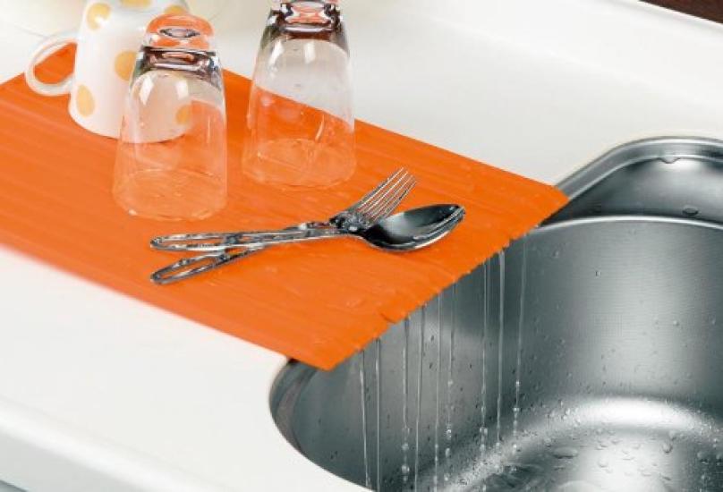 Ernest Draining Plate Orange Foldable Silicone 40028030mm/4007075mm A-75707