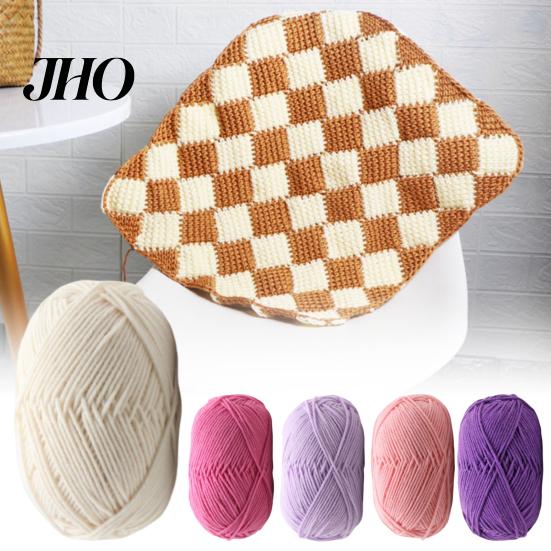 DIY Knitting Yarn Wool Line Professional Ultra Soft Needlework Milk Cotton Crochet Knitted 4Ply for Home